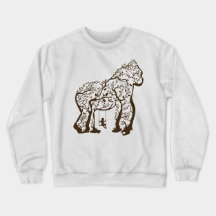 gorilla tree illustration swing Crewneck Sweatshirt